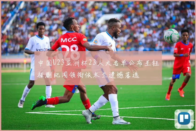 中国U23亚洲杯23人大名单公布王钰栋蒯纪闻领衔依木兰遗憾落选